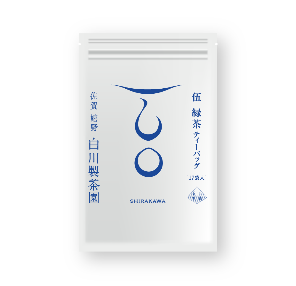 伍 緑茶ティーバッグのパッケージ画像